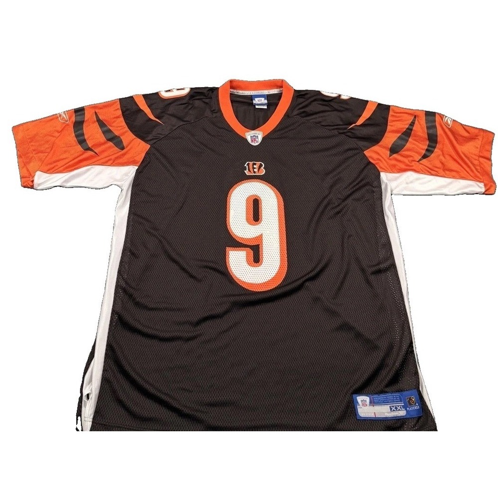 Carson Palmer #9 Cincinnati Bengals Jersey Mens 2XL Black Reebok NFL